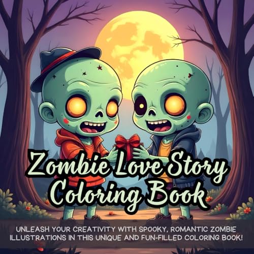 Zombie Love Story Coloring Book: Creepy zombie love coloring book, romantic horror coloring book, undead couple coloring book, gothic love coloring ... coloring book, spooky couple coloring book Zombie Love Story Coloring Book: Creepy zombie love coloring book, romantic horror coloring book, undead couple coloring book, gothic love coloring ... coloring book, spooky couple coloring book von Independently published