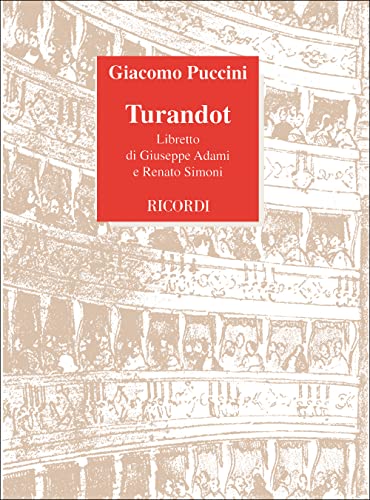 Turandot it Lib von Ricordi