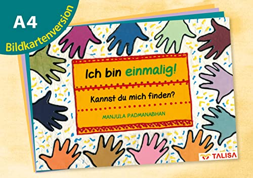 Ich bin einmalig! Kannst du mich finden? Bildkartenversion-A4!: 17 Sprachen, 11 Alphabete