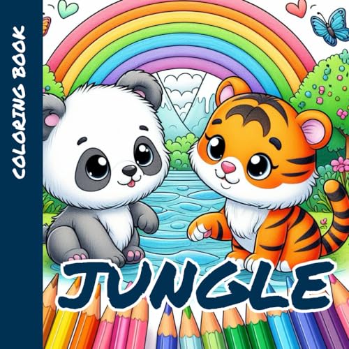 Coloring book - Jungle animals von Independently published