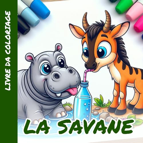 Livre de coloriage pour enfants - savane von Independently published