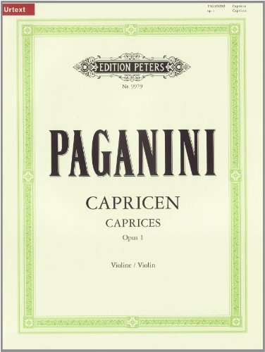 24 Capricen für Violine solo op. 1: Urtext (Edition Peters)