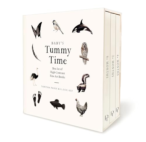 Baby's Tummy Time Book Box Set: A 3-Book Box Set of High-Contrast Art for Visual Stimulation at Tummy Time (Our Little Adventures Series, Band 7) von B Blue Star Press