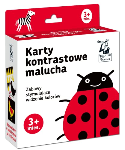 Karty kontrastowe malucha. (3+ mies.) (KAPITAN NAUKA)