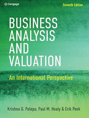 Business Analysis & Valuation: An International Perspective von Cengage Learning EMEA