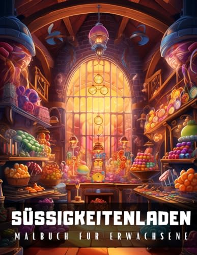 Süßigkeitenladen Malbuch für Erwachsene: Entspannendes Anti-Stress Malbuch mit Detaillierten Zeichnungen von Geschäften voller Desserts, Süßigkeiten, Kekse, Kuchen, Cupcakes und Bonbons – 50 Malseiten Süßigkeitenladen Malbuch für Erwachsene: Entspannendes Anti-Stress Malbuch mit Detaillierten Zeichnungen von Geschäften voller Desserts, Süßigkeiten, Kekse, Kuchen, Cupcakes und Bonbons – 50 Malseiten von Independently published