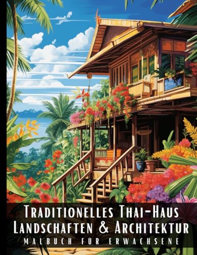 Traditionelles Thai-Haus Landschaften und Architektur Malbuch für Erwachsene: Malbuch mit wunderschönen Naturlandschaften und Fremden Gebäuden für ... und zur Entspannung – 50 Malseiten Traditionelles Thai-Haus Landschaften und Architektur Malbuch für Erwachsene: Malbuch mit wunderschönen Naturlandschaften und Fremden Gebäuden für ... und zur Entspannung – 50 Malseiten