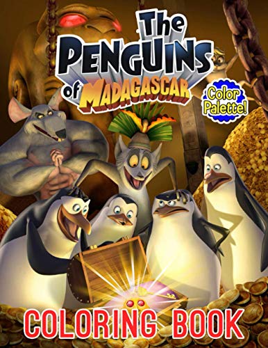 Color Palette! - The Penguins of Madagascar: Cute illustration - Learn and Fun Big Images - For Kids - Stimulate Creativity von Independently published