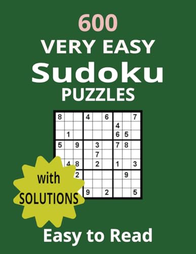 600 Very Easy Sudoku Puzzles von Independently published
