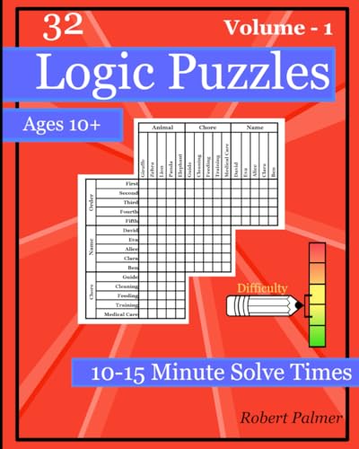 Logic Puzzles for Kids Ages 10-13, Medium Low Difficulty, 10 to 15 Minute Solve Times.: Build your logical thinking strategies, with simple, easy to follow instructions. von Independently published