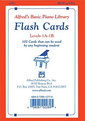 Alfred's Basic Piano Course Flash Cards: Levels 1a & 1b, Flash Cards: 102 Cards That Can Be Used by Any Beginning Student, Flash Cards (Alfred's Basic Piano Library) von Alfred Music