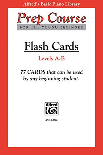 Alfred's Basic Piano Prep Course Flash Cards: Levels A & B, Flash Cards (Alfred's Basic Piano Library)