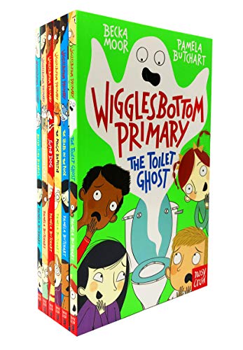 Wigglesbottom Primary Series 6 Büchersammlung (Der Toilettengeist, Der Hai im Pool, Der Zauberhamster, Superhund, Die Klassenzimmerkatze, Pausenhasen)