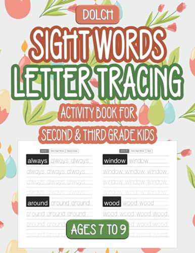 Dolch Sight Words | Letter Tracing Activity Workbook for Second & Third Grade Kids: Letter Tracing | Word Search Puzzles | Letter Tracing Practice ... | Letter Tracing Activity Books For Kids)