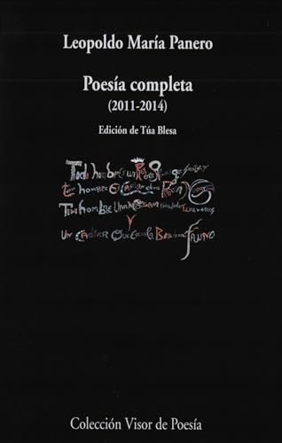 Poesía Completa: (2011-2014) (Visor de Poesía, Band 1228)