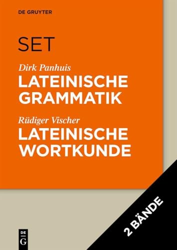 Set: Lateinische Grammatik (Panhuis) und Wortkunde (Vischer) von de Gruyter