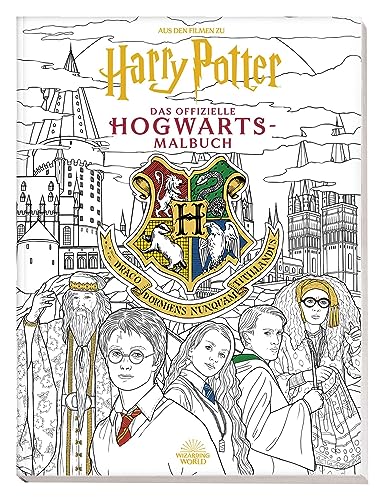 Aus den Filmen zu Harry Potter: Das offizielle Hogwarts-Malbuch: Malbuch mit Cover mit Goldfolienprägung Aus den Filmen zu Harry Potter: Das offizielle Hogwarts-Malbuch: Malbuch mit Cover mit Goldfolienprägung