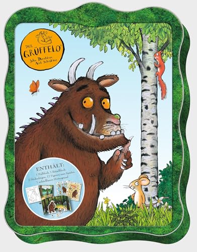 Der Grüffelo: Mal- und Spielspaß mit dem Grüffelo: Geschenkbox mit Malblock, Rätselblock, 17 Spielfiguren und Spielszene, 2 Stickerbögen Der Grüffelo: Mal- und Spielspaß mit dem Grüffelo: Geschenkbox mit Malblock, Rätselblock, 17 Spielfiguren und Spielszene, 2 Stickerbögen