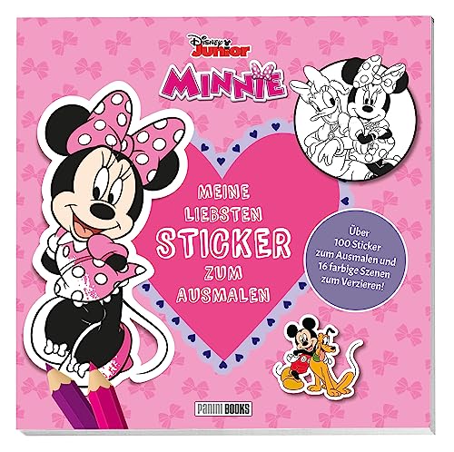 Disney Minnie: Meine liebsten Sticker zum Ausmalen: Über 100 Sticker zum Ausmalen und 16 farbige Szenen zum Verzieren! von Panini Verlags GmbH