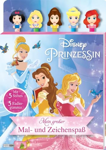 Disney Prinzessin: Mein großer Mal- und Zeichenspaß: Malblock mit 5 Stiften und 5 Radiergummis Disney Prinzessin: Mein großer Mal- und Zeichenspaß: Malblock mit 5 Stiften und 5 Radiergummis