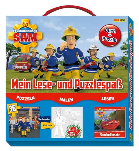 Feuerwehrmann Sam: Mein Lese- und Puzzlespaß: Buch + Puzzle im Koffer Feuerwehrmann Sam: Mein Lese- und Puzzlespaß: Buch + Puzzle im Koffer