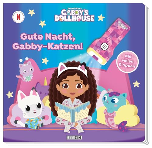 Gabby's Dollhouse: Gute Nacht, Gabby-Katzen!: Pappbilderbuch mit Klappen und mit Taschenlampe Gabby's Dollhouse: Gute Nacht, Gabby-Katzen!: Pappbilderbuch mit Klappen und mit Taschenlampe von Panini