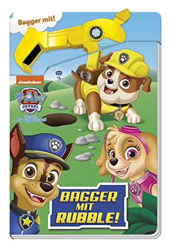 PAW Patrol: Bagger mit Rubble!: Pappbilderbuch mit beweglicher Baggerschaufel aus Kunststoff von Panini Verlags GmbH