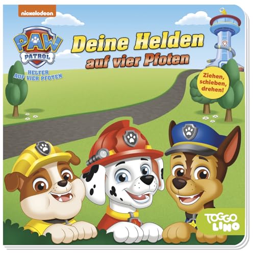PAW Patrol: Deine Helden auf vier Pfoten: Pappbilderbuch mit Schiebern, Stanzen und Drehelementen