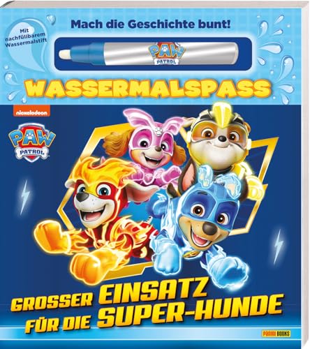 PAW Patrol: Großer Einsatz für die Super-Hunde - Wassermalspaß: Pappbilderbuch mit nachfüllbarem Wassermalstift PAW Patrol: Großer Einsatz für die Super-Hunde - Wassermalspaß: Pappbilderbuch mit nachfüllbarem Wassermalstift von Panini Verlags GmbH