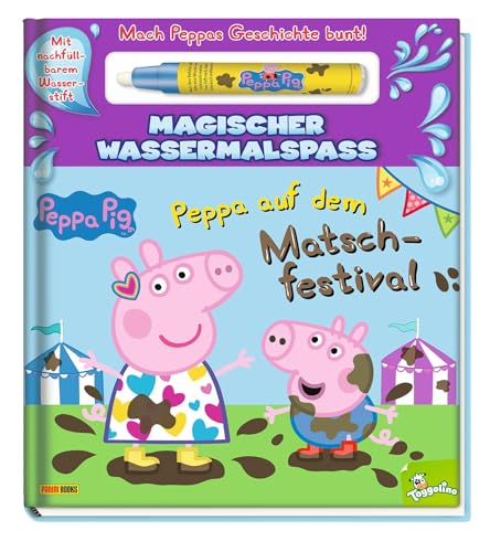 Peppa Pig: Peppa auf dem Matschfestival - Magischer Wassermalspaß: Pappbilderbuch mit Geschichte und magischem Wassermalstift Peppa Pig: Peppa auf dem Matschfestival - Magischer Wassermalspaß: Pappbilderbuch mit Geschichte und magischem Wassermalstift