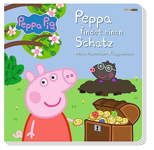 Peppa Pig: Peppa findet einen Schatz - Mein Abenteuer-Klappenbuch: Pappbilderbuch mit Klappen Peppa Pig: Peppa findet einen Schatz - Mein Abenteuer-Klappenbuch: Pappbilderbuch mit Klappen