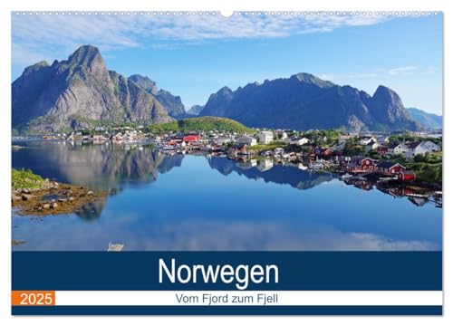 Norwegen 2025 - vom Fjord zum Fjell (Wandkalender 2025 DIN A2 quer), CALVENDO Monatskalender von CALVENDO