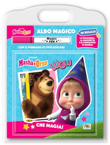 Che magia! Masha e Orso. Albo magico. Ediz. a colori. Con pennarello svelacolori von Pon Pon Edizioni