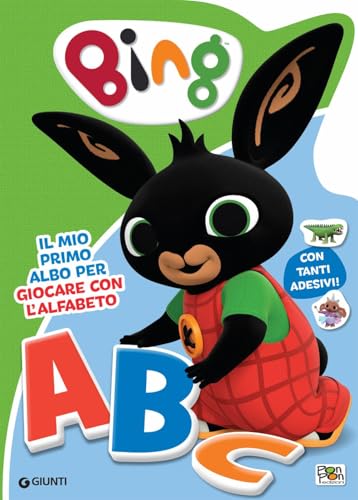 Il mio primo albo per giocare con l'alfabeto. Bing. Con adesivi. Ediz. a colori von Pon Pon Edizioni
