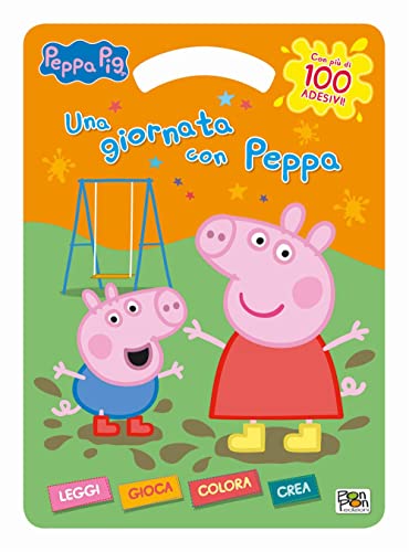 Una giornata con Peppa Pig. Con adesivi. Ediz. a colori von Pon Pon Edizioni