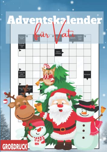 Adventskalender für Vati: Kreuzworträtsel große Schrift für großartige Väter | Schwere Rätsel für jeden Tag des Advent Adventskalender für Vati: Kreuzworträtsel große Schrift für großartige Väter | Schwere Rätsel für jeden Tag des Advent von Independently published