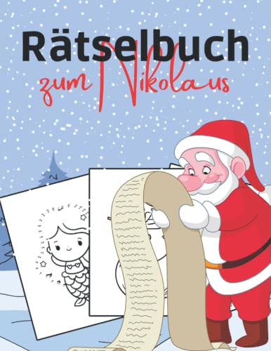 Rätselbuch zum Nikolaus: Der bunte Rätselmix für Kinder zur Vorweihnachtszeit - Sudoku, Wortsuchen, Labyrinthe und vieles mehr Rätselbuch zum Nikolaus: Der bunte Rätselmix für Kinder zur Vorweihnachtszeit - Sudoku, Wortsuchen, Labyrinthe und vieles mehr von Independently published