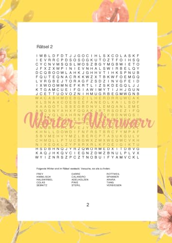 Wörter-Wirrwarr: Finde die versteckten Begriffe - Das Suchspiel für Senioren Wörter-Wirrwarr: Finde die versteckten Begriffe - Das Suchspiel für Senioren