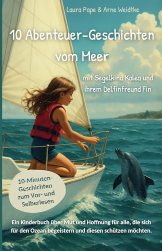 10 Abenteuer-Geschichten vom Meer - mit Segelkind Kalea und ihrem Delfinfreund Fin: 10-Minuten-Geschichten zum Vor- und Selberlesen ab 5 Jahren von Independently published