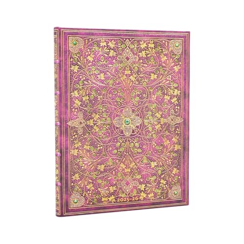 2026 Diamond Jubilee (Sangorski & Sutcliffe) Ultra 18-month Vertical Hardcover Flexi Dayplanner 2025-2026 (Elastic Band Closure) von Paperblanks