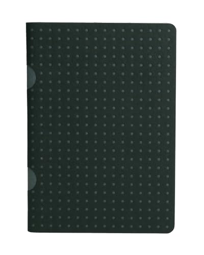 Black on Grey / Black on Grey (set of two) B7 Grid Notebooks (Cahier Circulo) von Paperblanks