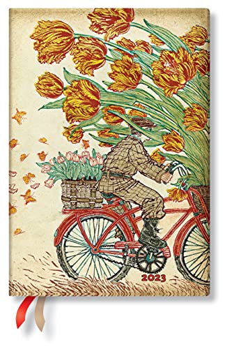 Holland Spring (Living with Yuko) Midi Dayplanner 2023: Softcover, flexi binding, Horizontal Layout, 100 gsm, no closure von Paperblanks