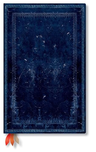 Inkblot (Old Leather Collection) Maxi Dot-Grid Journal: Hardcover, 120 gsm, ribbon marker, memento pouch, book edge printing, elastic closure