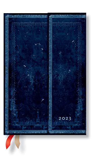 Inkblot (Old Leather Collection) Mini Verso Dayplanner 2023: Hardcover, Verso Layout, 100 gsm, wrap closure von Paperblanks