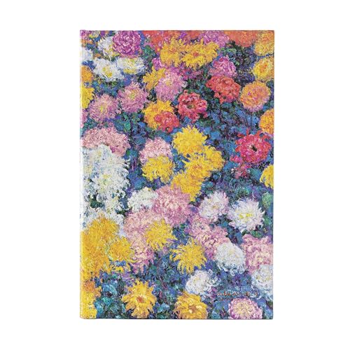 Monet’s Chrysanthemums Dot-grid Planners: Midi | Dot Grid | Elastic Band (Monet's Chrysanthemums) von Paperblanks