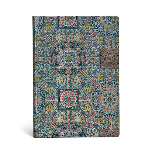 Paperblanks - Heilige tibetische Stoffe Padma - Notizbuch Midi Unliniert (Sacred Tibetan Textiles), Midi (180 x 130): Unlined Midi