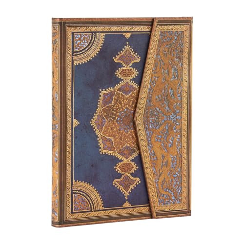 Safavid Indigo (Safavid Binding Art) Ultra Hardback Address Book (Wrap Closure) von Paperblanks