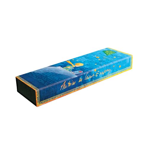 Saint-Exupéry, The Little Prince (Embellished Manuscripts Collection) Pencil Case (Wrap Closure) von Paperblanks