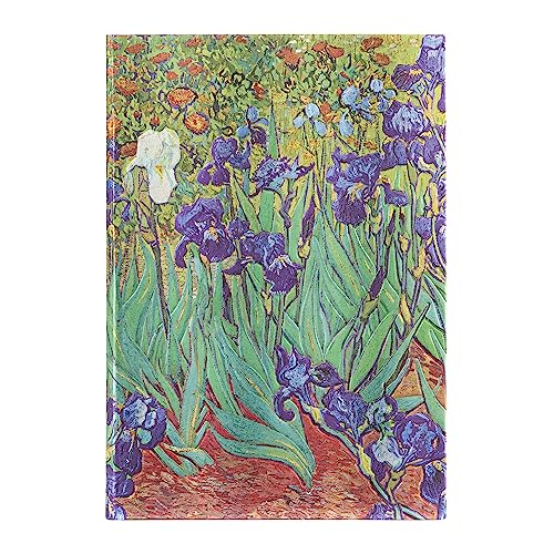 Van Gogh’s Irises Midi Hardback Address Book (Elastic Band Closure)
