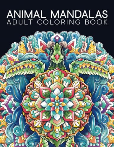 Adult Coloring Book: Animal Mandalas